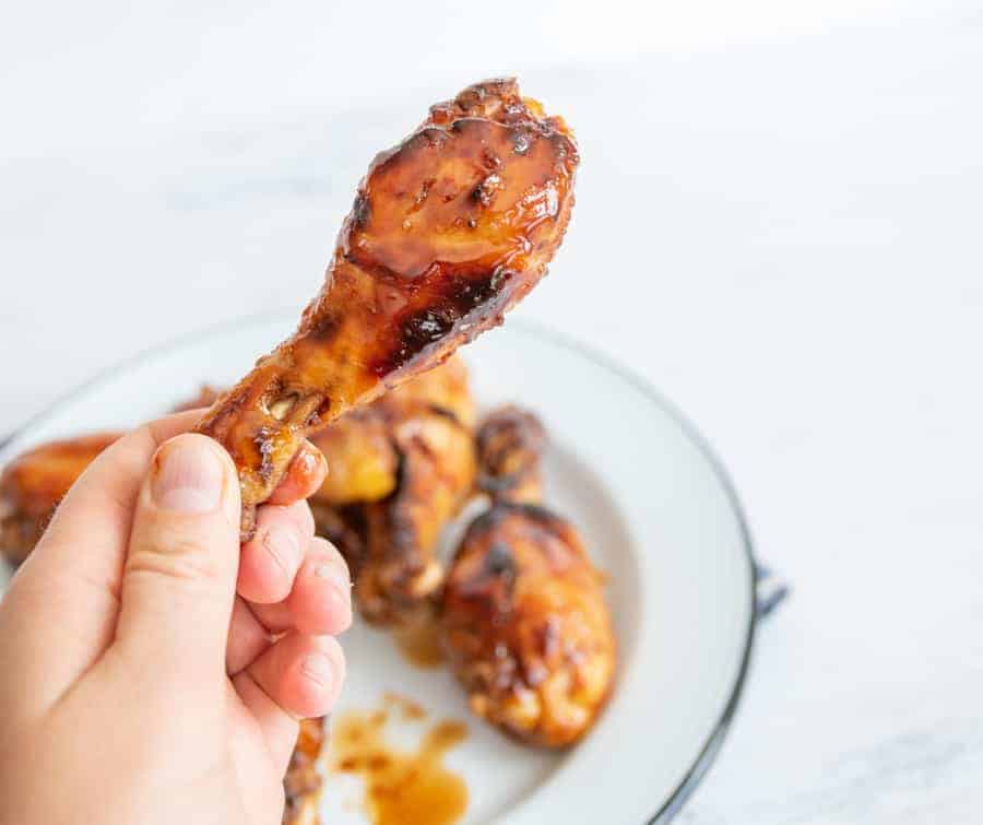 Sweet and Spicy Baked Chicken Legs — Bless this Mess