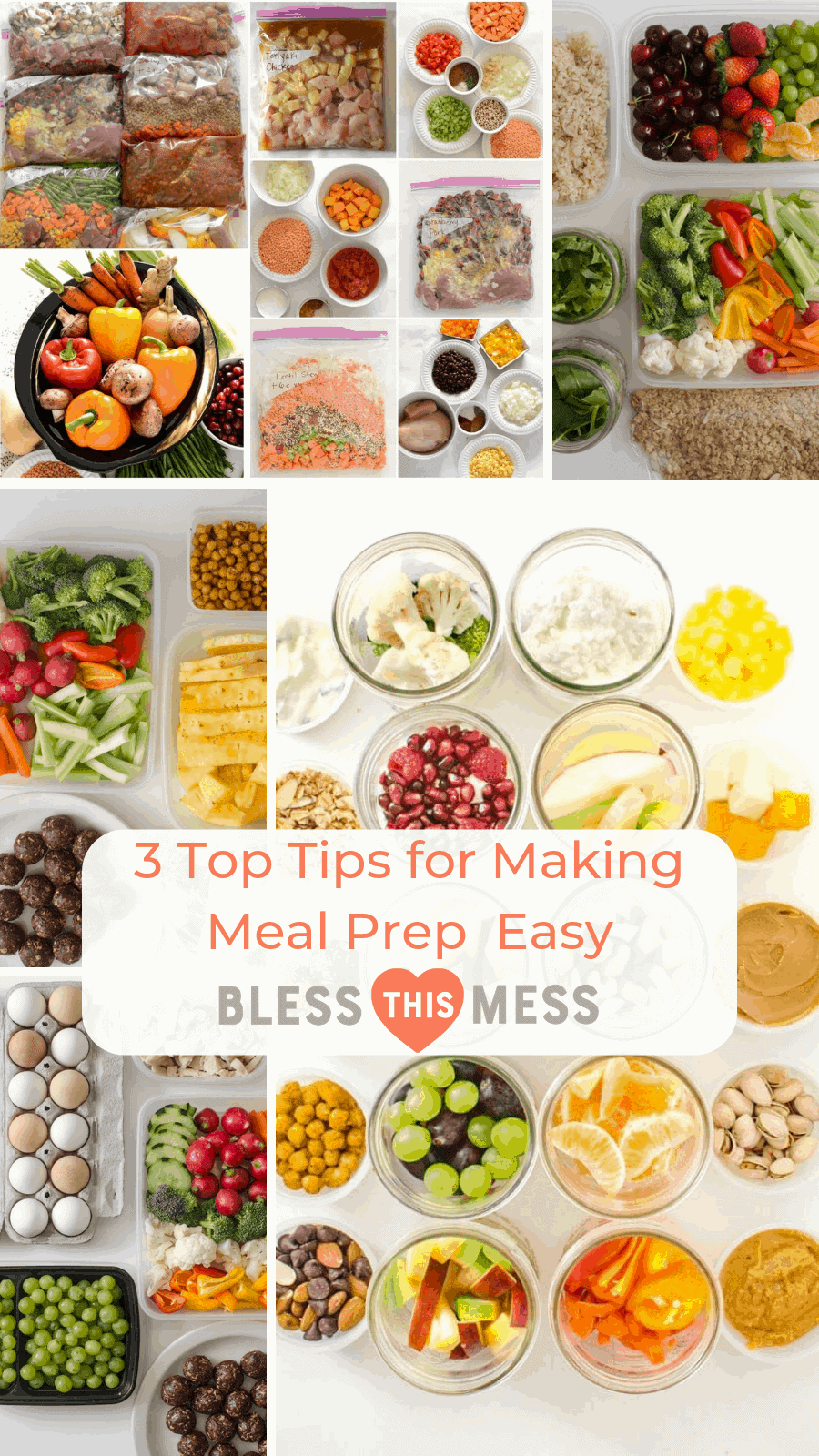 If you want meals at home to be simplified but don't know where to start, check out my top 3 tips for making meal prep easy to be able to eat well all week long.
