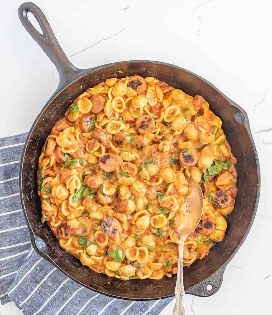 Skillet Sausage Pasta (One Pot)