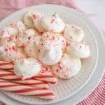 Image of Candy Cane Meringue Cookies