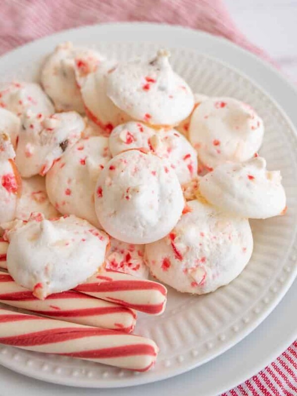 Image of Candy Cane Meringue Cookies