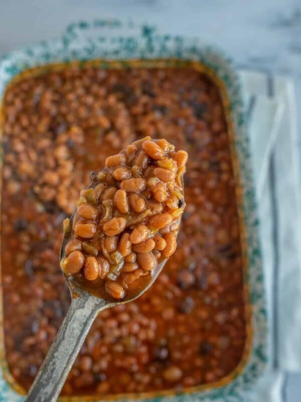 Smoky and savory with just a hint of sweetness, Grandma Lucy's baked beans recipe is famous around my household, and I know it'll be a staple in yours, too.