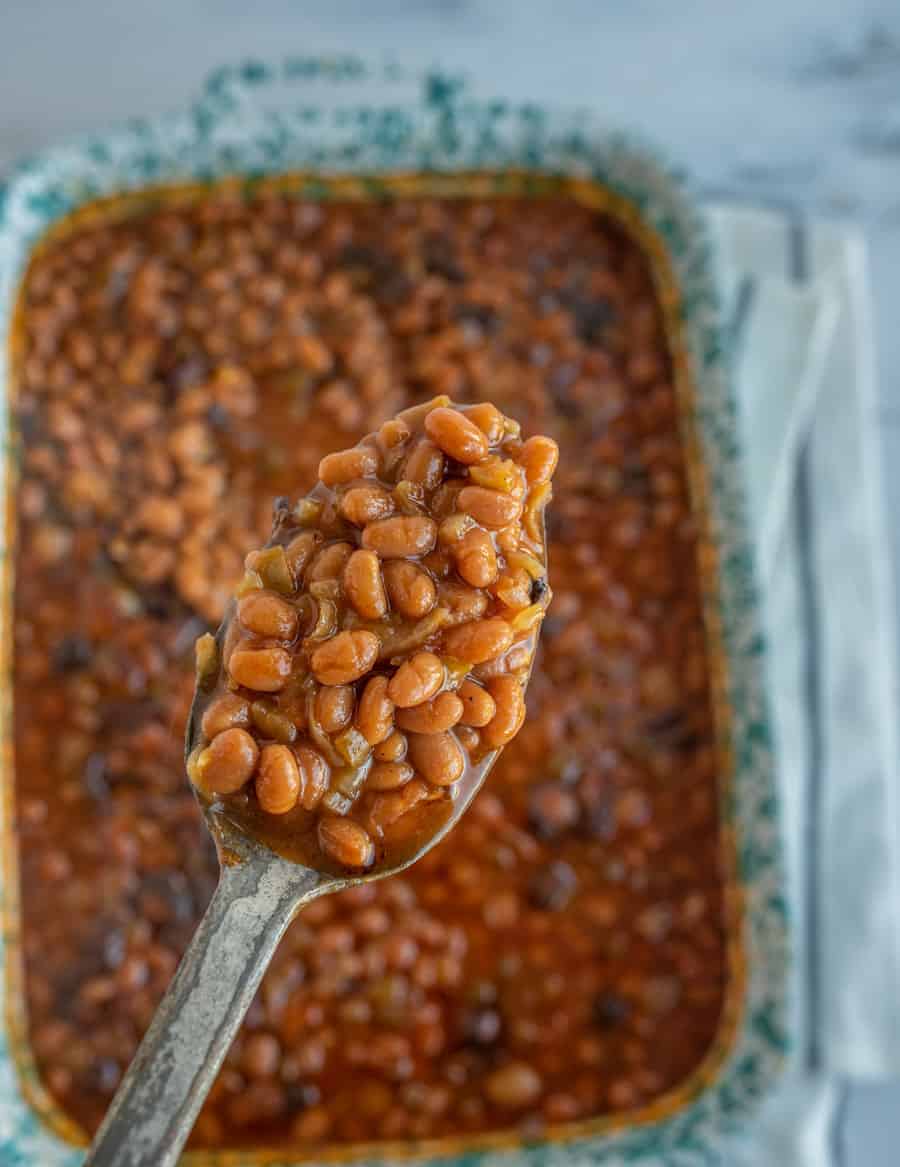 Smoky and savory with just a hint of sweetness, Grandma Lucy's baked beans recipe is famous around my household, and I know it'll be a staple in yours, too.