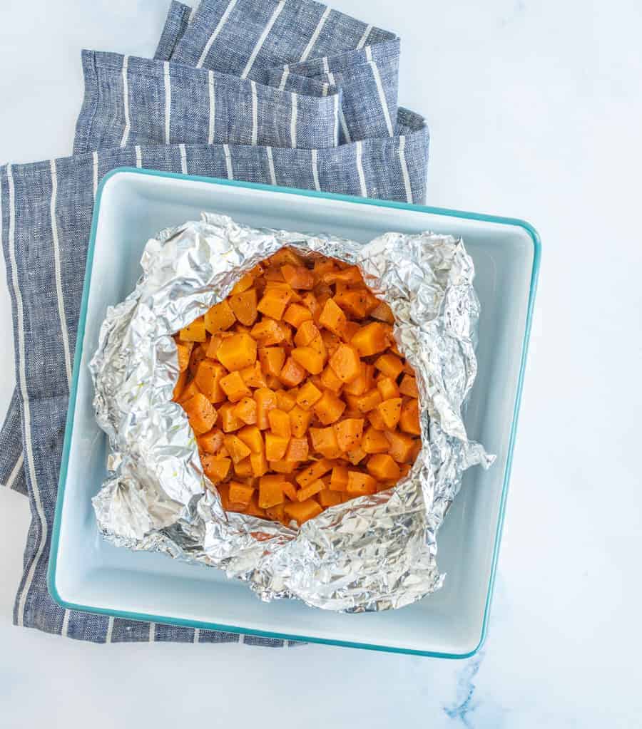 Fire up the grill and make grilled butternut squash in a foil packet for a super simple side that's perfect for fresh summer meals!