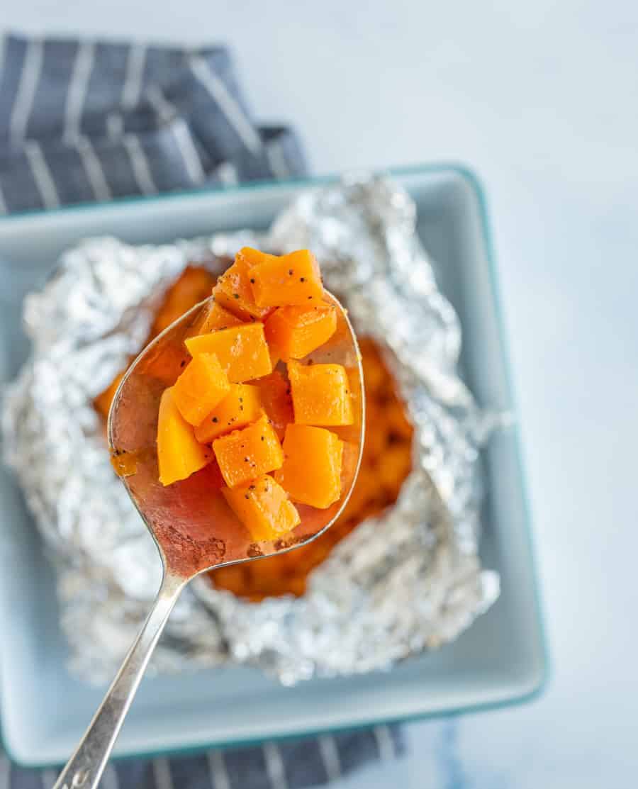 Fire up the grill and make grilled butternut squash in a foil packet for a super simple side that's perfect for fresh summer meals!