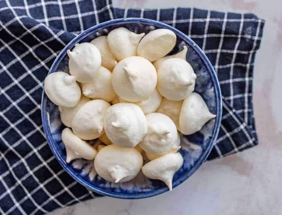 Light, sweet, and crunchy, easy meringue cookies are cute little bites of dessert that are as fun to eat as they are to make.