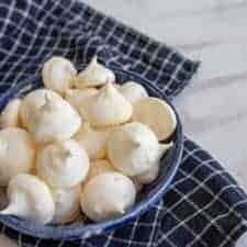 Light, sweet, and crunchy, easy meringue cookies are cute little bites of dessert that are as fun to eat as they are to make.