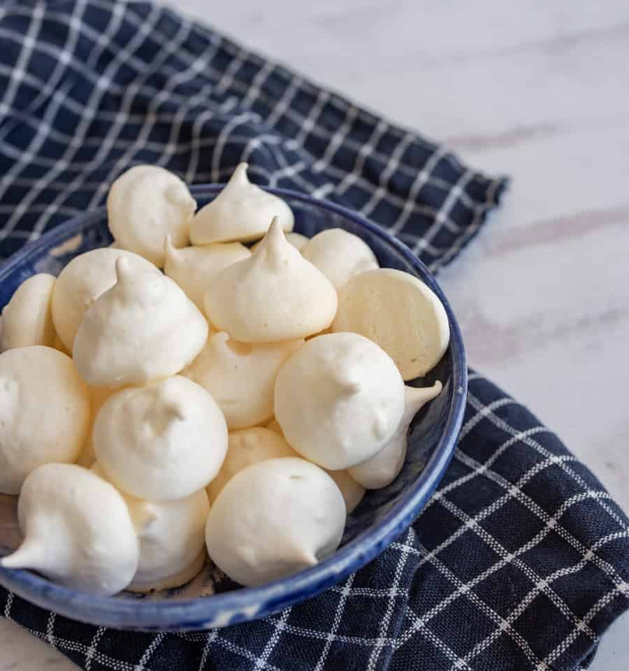 Light, sweet, and crunchy, easy meringue cookies are cute little bites of dessert that are as fun to eat as they are to make.