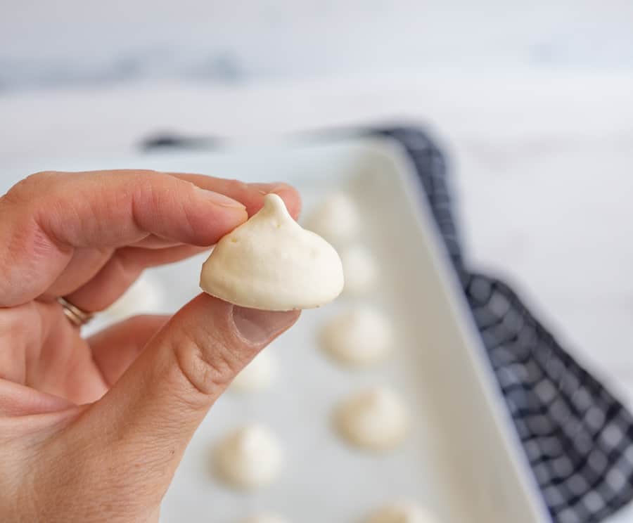 Light, sweet, and crunchy, easy meringue cookies are cute little bites of dessert that are as fun to eat as they are to make.