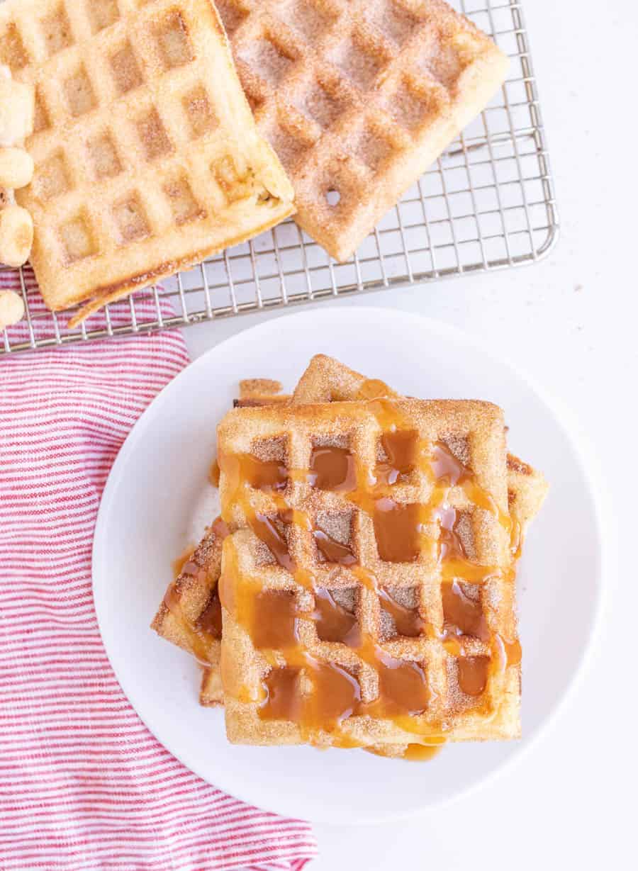 Easy Homemade Churro Waffles