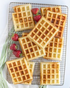 Classic Fluffy Buttermilk Waffles Recipe — Bless this Mess
