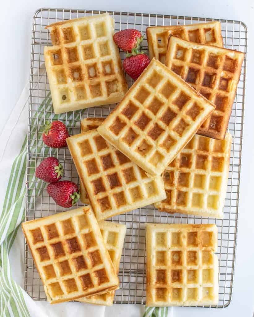 Classic Fluffy Buttermilk Waffles Recipe — Bless this Mess