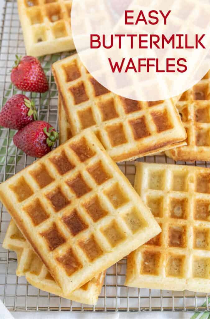 Classic Fluffy Buttermilk Waffle Recipe | Easy Buttermilk Waffle Batter