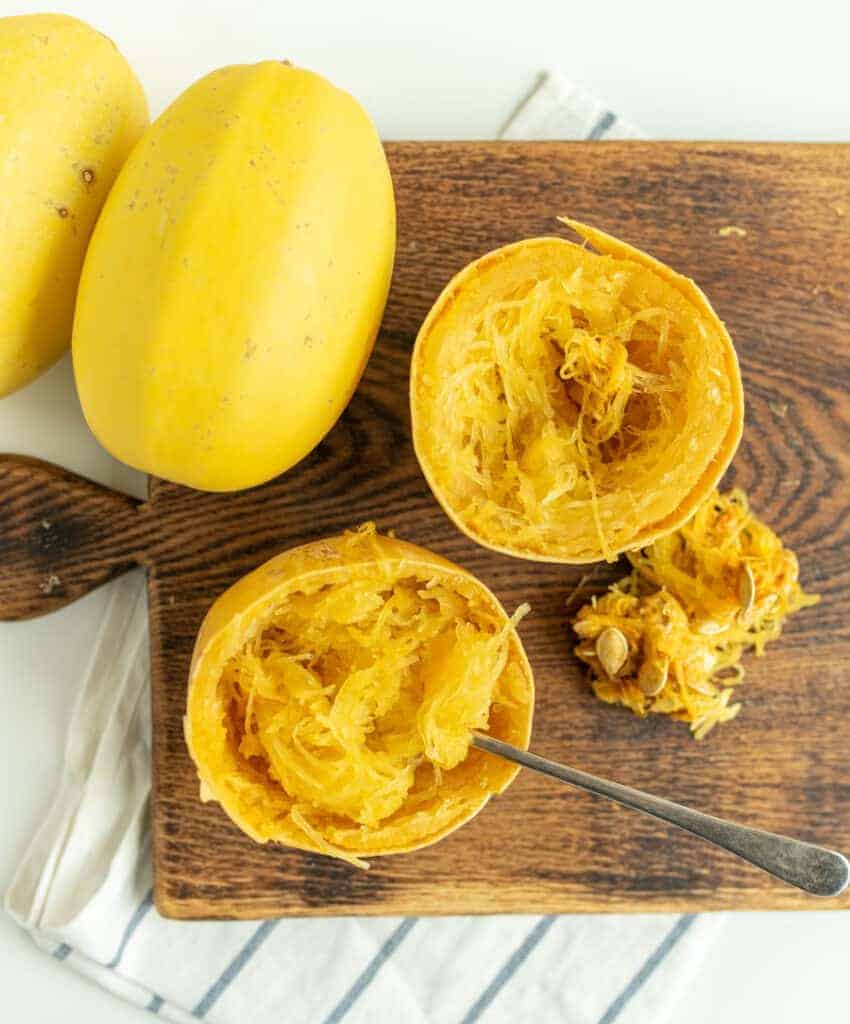 How to Cook a Whole Spaghetti Squash in the Slow Cooker — Bless this Mess