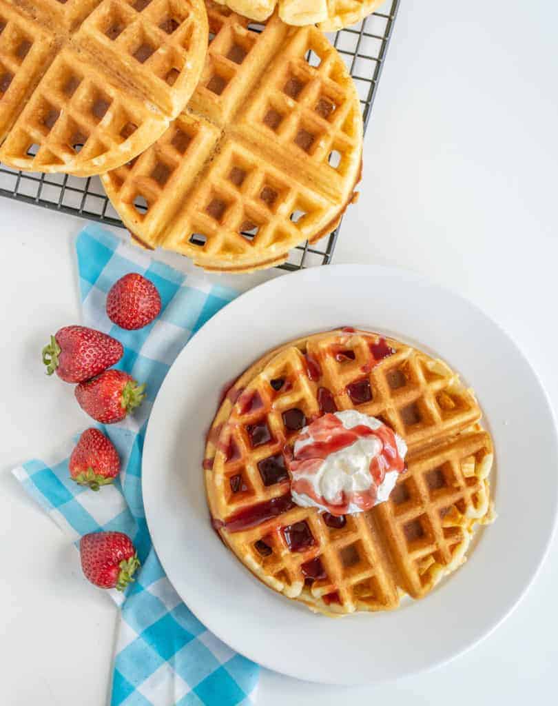 Extra Light and Fluffy Homemade Waffles How To Make