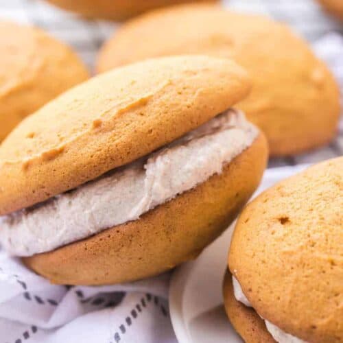 Pumpkin Whoopie Pies with a Whipped Cinnamon Filling Pumpkin Whoopie Pies with a Whipped Cinnamon Filling