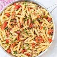 Image of a Pot of Roasted Tomato & Sausage Pasta