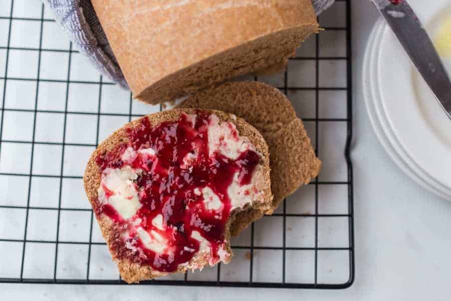 This simple whole wheat bread recipe made with wholesome ingredients will be your new go-to loaf for all your favorite sandwiches and toasts!