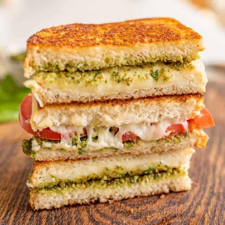 Pesto Grilled Cheese Sandwich — Bless this Mess
