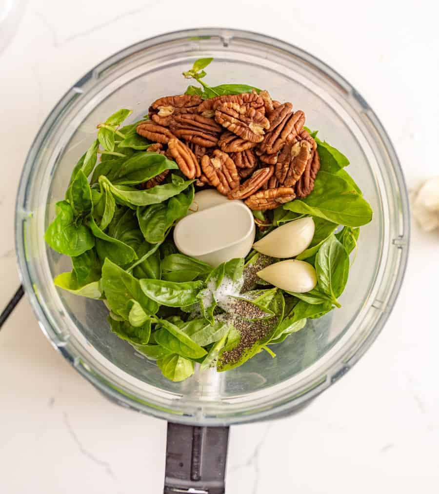 Homemade pesto is a simple and adaptable recipe that you can use as marinade, in sandwiches, on pasta, or over roasted veggies. Plus, it's full of fresh flavors and wholesome ingredients.