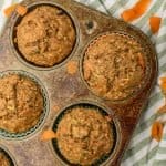 zucchini Muffins in a muffin tin