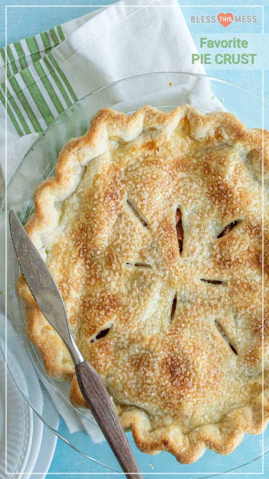 baked gorgeous apple pie crust