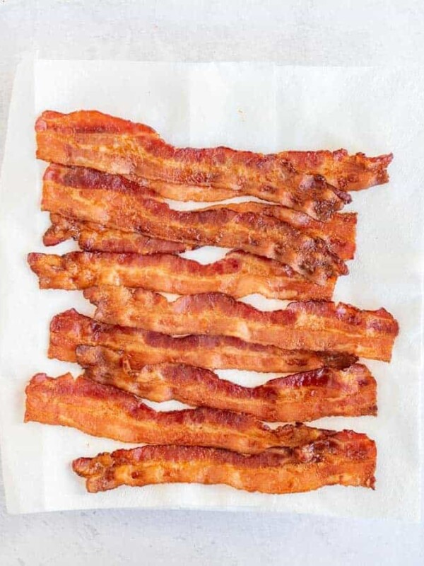 bacon on a paper towel