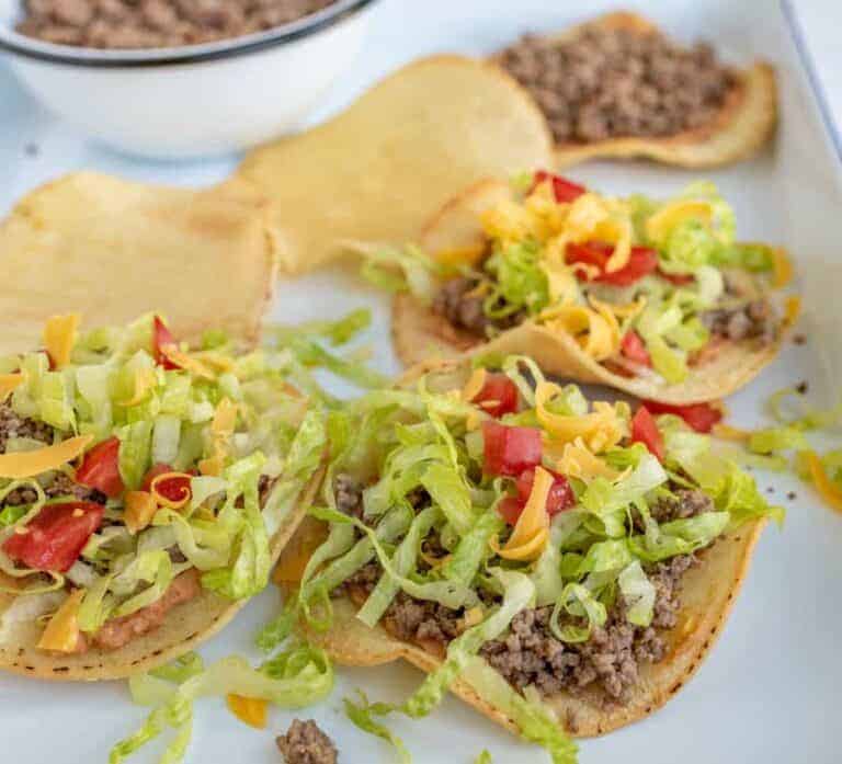 Ground Beef Tostada Recipe — Easy Ground Beef Tostada Recipe