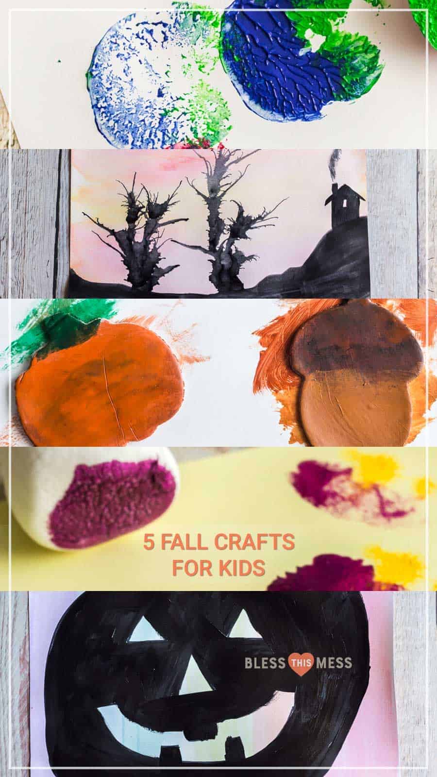 Title Image of 5 Fall Crafts for Kids