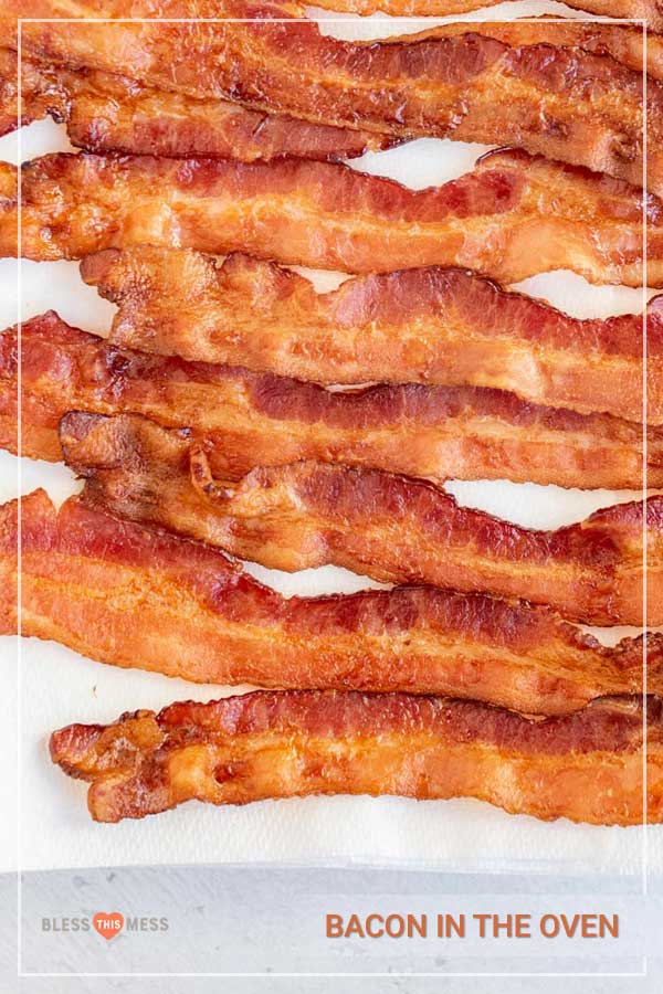 top view bacon