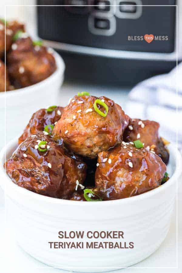 Homemade slow cooker teriyaki honey meatballs are a sweet, savory, and satisfying appetizer that comes together so easily for a scrumptious snack everyone will love. #meatballs #teriyaki #slowcookermeatballs