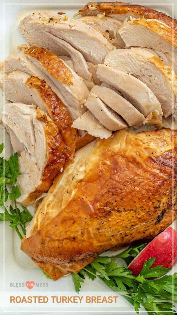 sliced roasted turkey breast