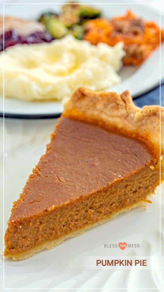 slice of pumpkin pie