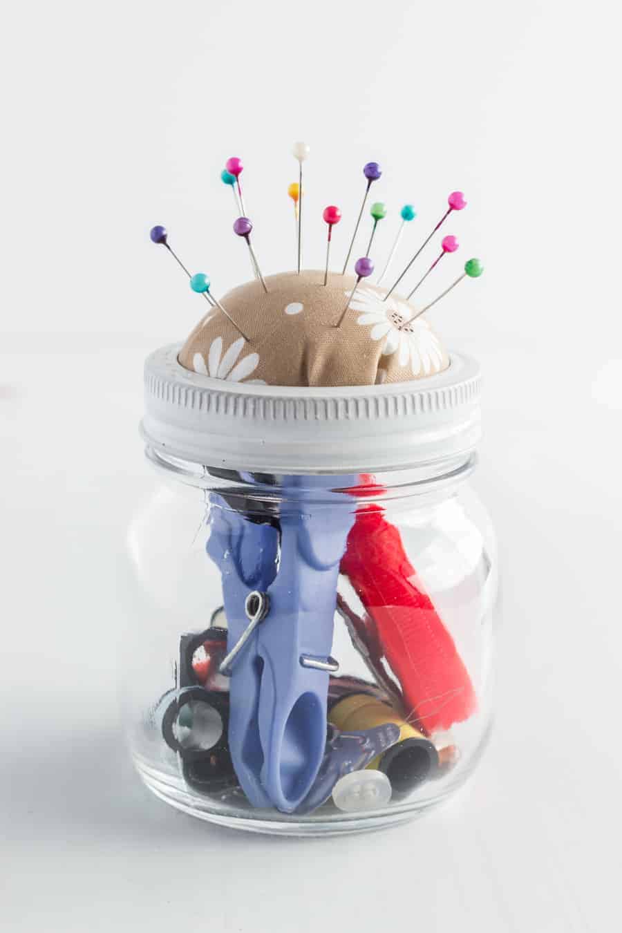 DIY Sewing Kit Gift in a Jar