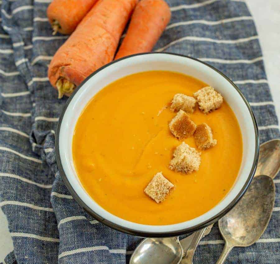 Simple Carrot Soup - A Beautiful Plate