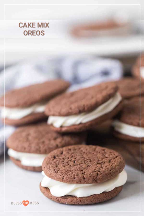 homemade cake mix oreos