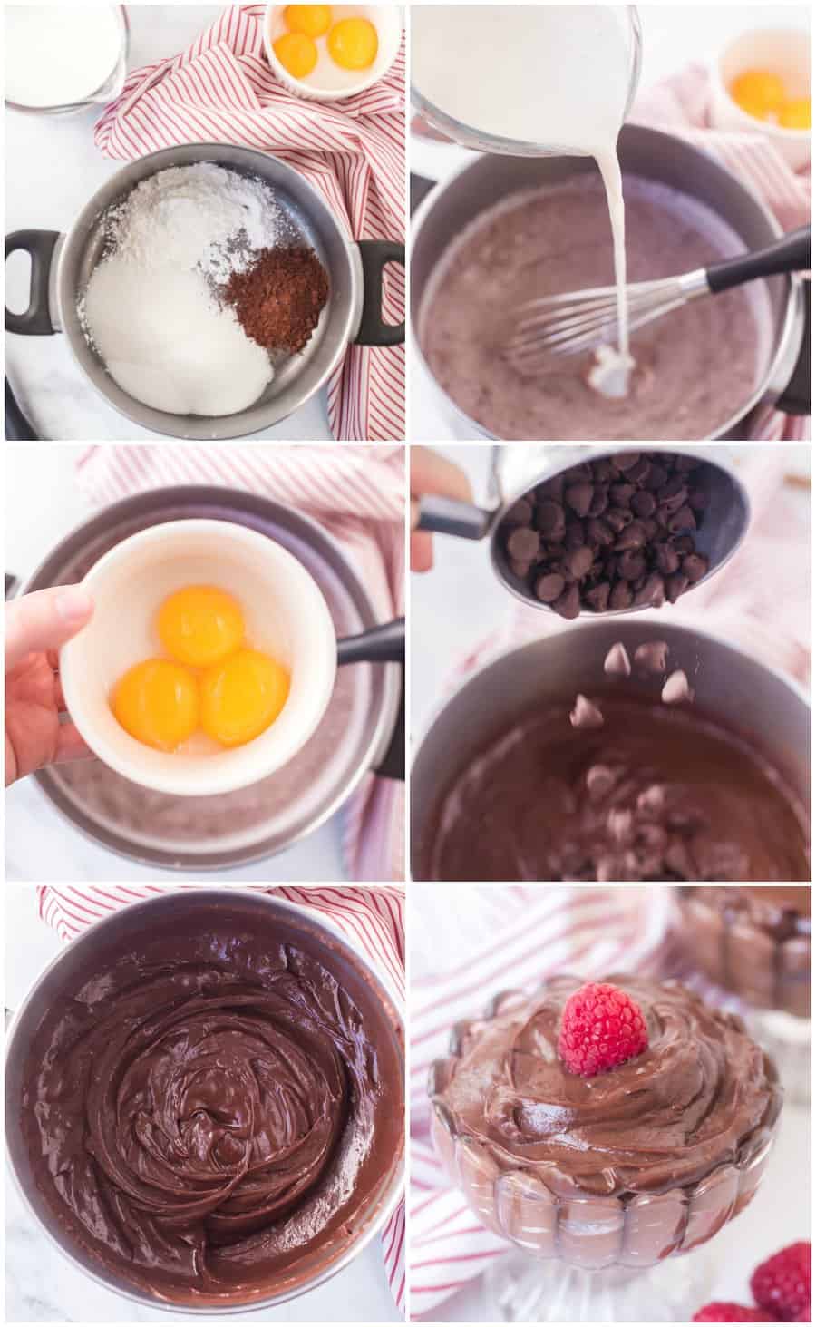 8 cooking steps with pictures on how to make pudding