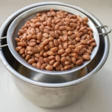 pinto beans in stock pot