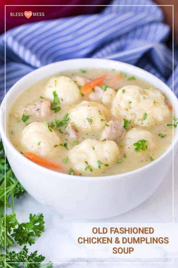 Old Fashioned Chicken and Dumplings Soup