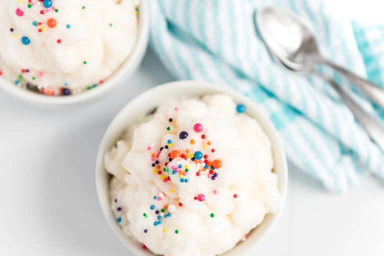 Snow Ice Cream Easy 4 Ingredient Dessert Made with SNOW!