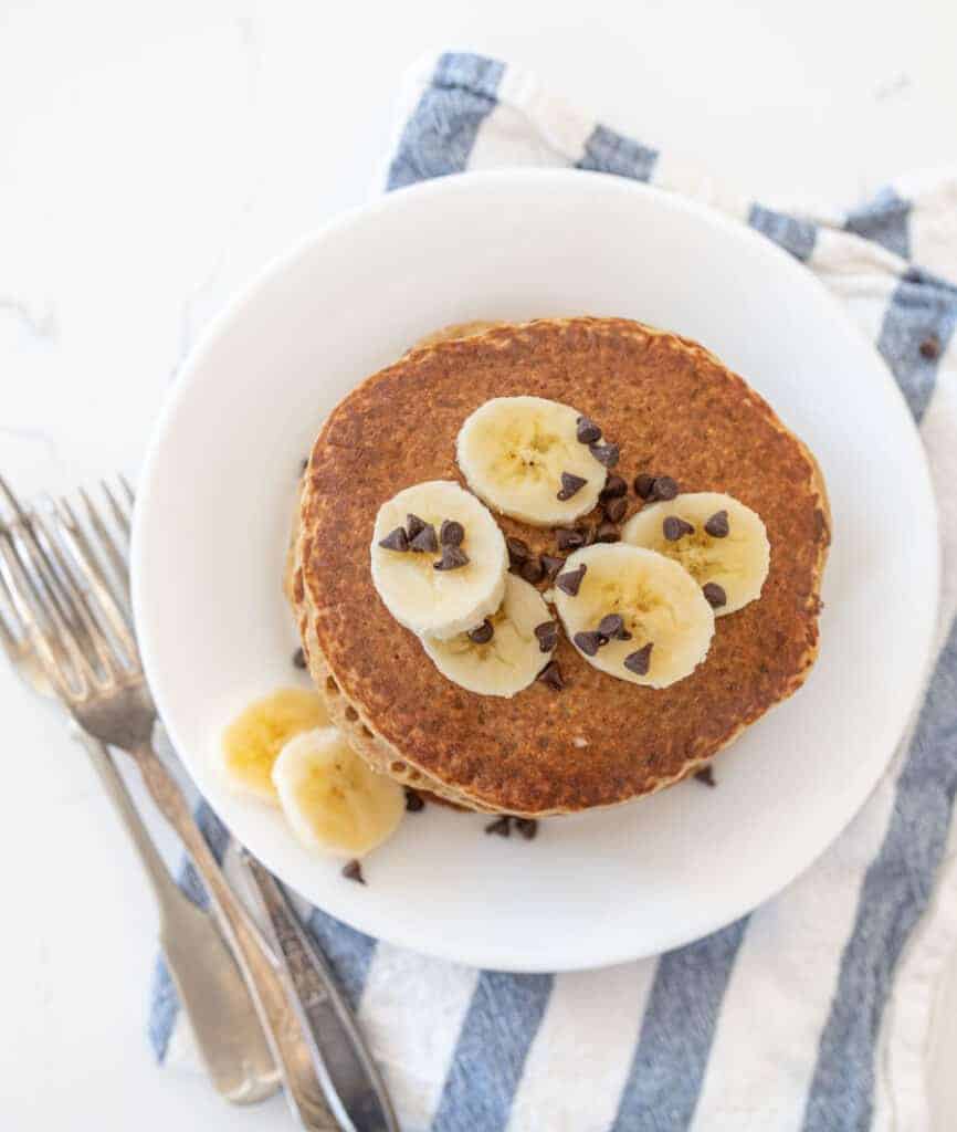 Healthy Banana Pancake Recipe — Bless this Mess