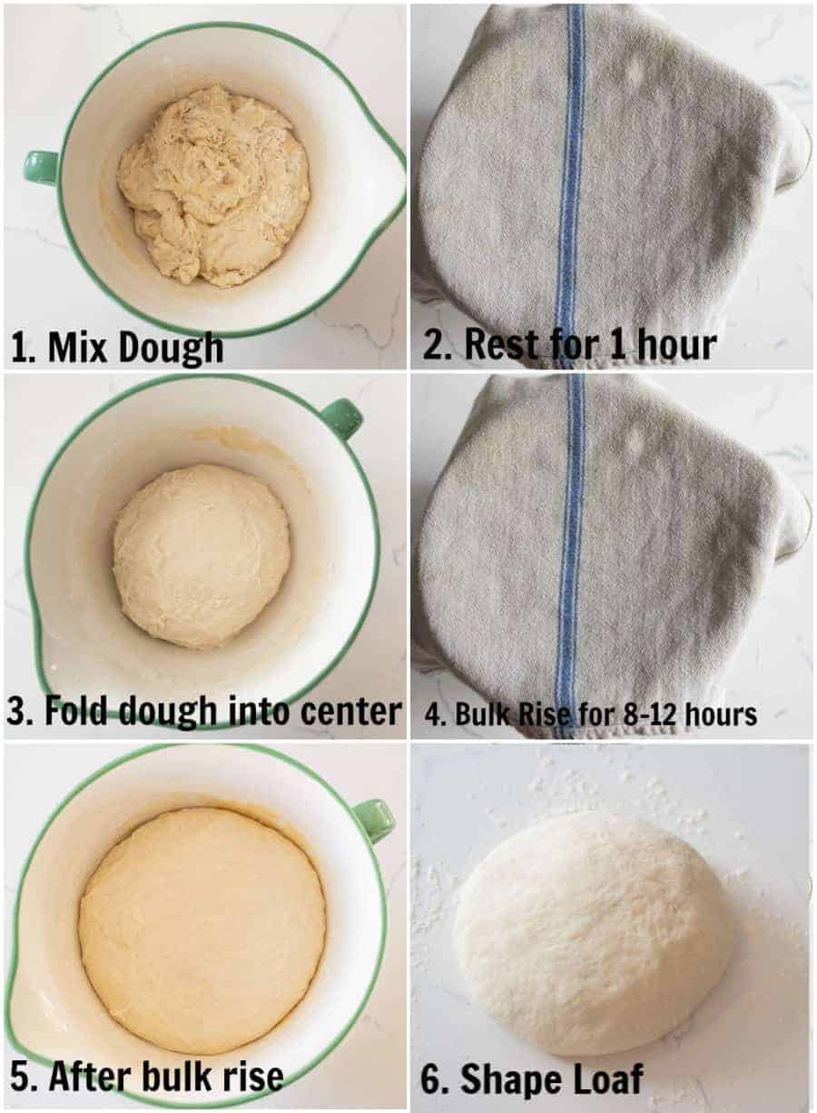 step by step instructions for making sourdough