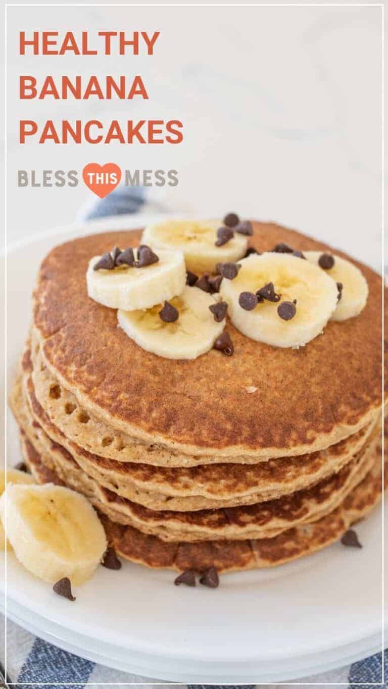 Healthy Banana Pancake Recipe — Bless this Mess