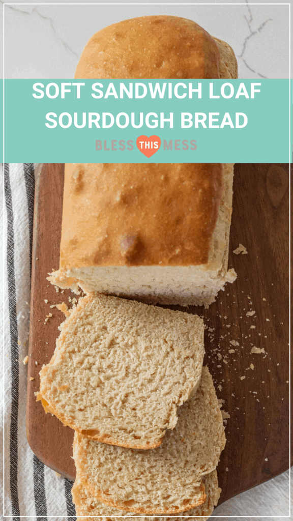 soft sandwich sourdough bread loaf pin