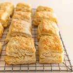 Quick Sourdough Biscuits on cooling rack