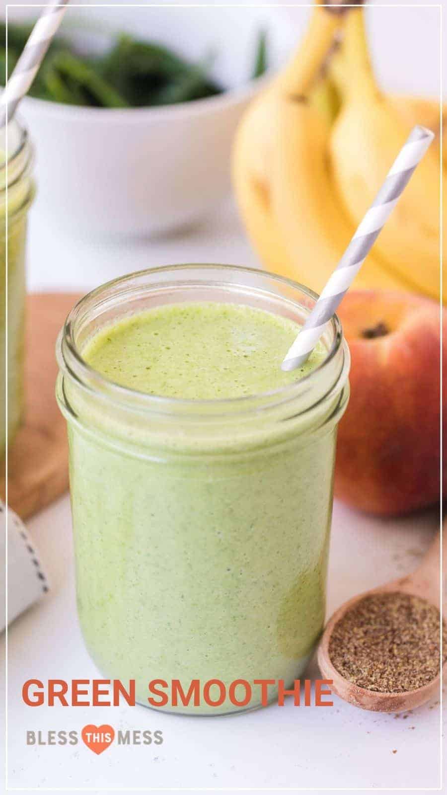 green smoothie pin