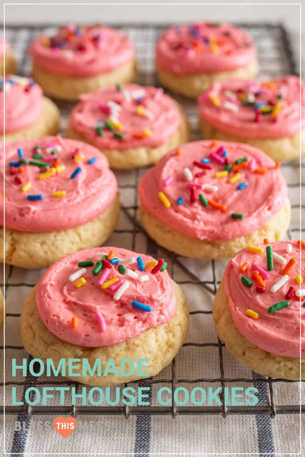 homemade pink lofthouse cookies pin