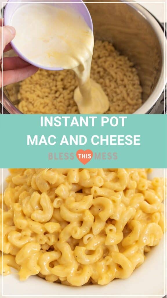 how to make macaroni and cheese in the instant pot pin