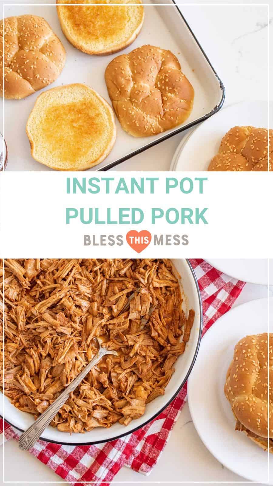 instant pot pulled pork recipe pin