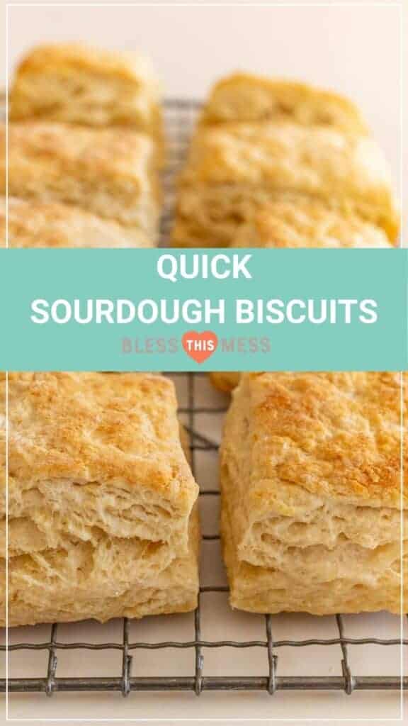 Quick Sourdough Biscuits Pin